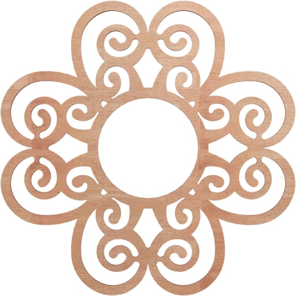 Ekena Millwork Cohen Wood Fretwork Pierced Ceiling Medallion, Cherry, 20"OD x 6 7/8"ID x 1/4"T CMWP20X20X0250COCH - main